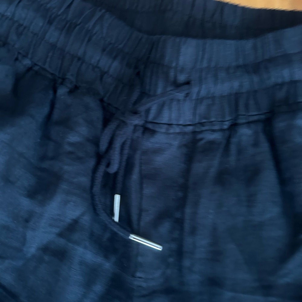 Quince Charcoal 💯Linen Pant Large - Picture 7 of 10
